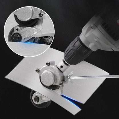 ⚡  NOW! ✨ Electric Drill Sheet Metal Cutter - 3-in-1 Tool for Steel, Aluminum & Copper with Laser-Guided Precision 🔧💥