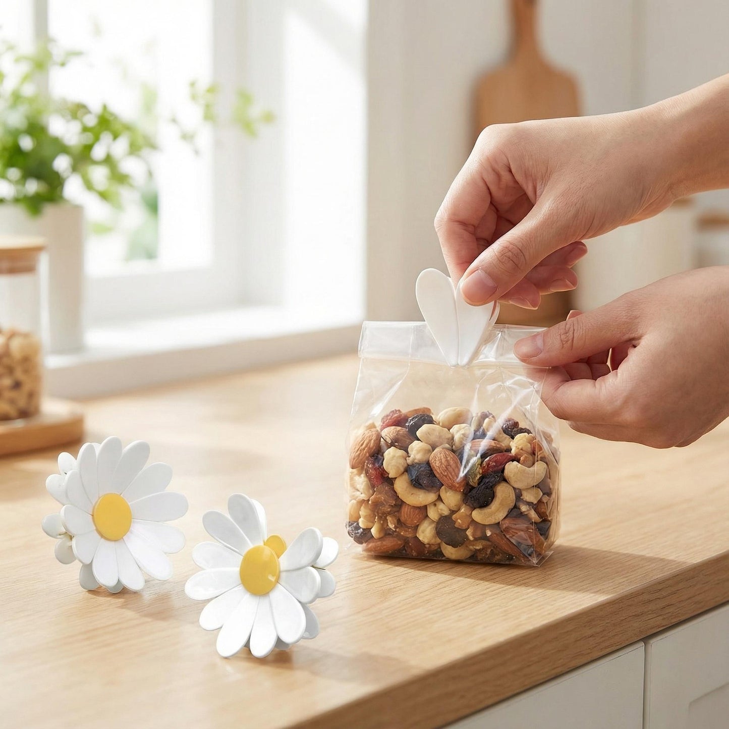 Cherry-Shaped Magnetic Food Clip & Fridge Magnet