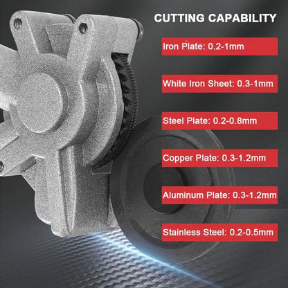 ⚡  NOW! ✨ Electric Drill Sheet Metal Cutter - 3-in-1 Tool for Steel, Aluminum & Copper with Laser-Guided Precision 🔧💥