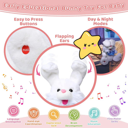 🐰 Easter Talking Bunny – Repeats What You Say & Plays Peek-A-Boo