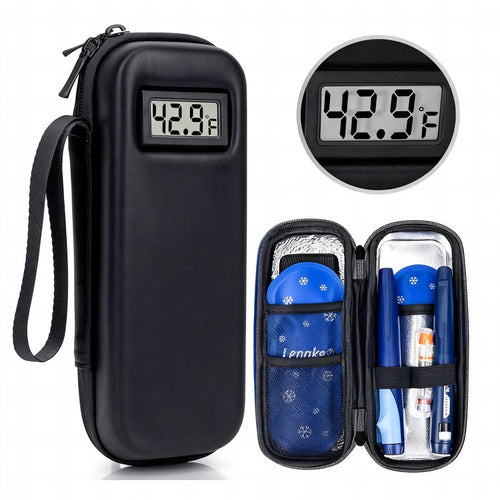 ❄️Insulin Cooler Travel Case with Temperature Display