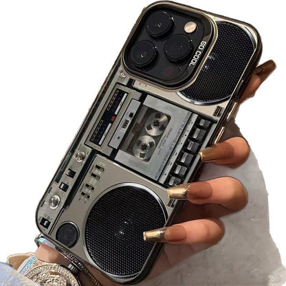 🔥Hot Sale 49% off🌟📼 Retro Cassette Player Pattern Silicone Phone Case Applicable to the Iphone