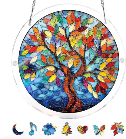🏆Last Day Promotion 49% OFF☀️🧩Acrylic Jigsaw Puzzle Suncatcher 80 Pieces
