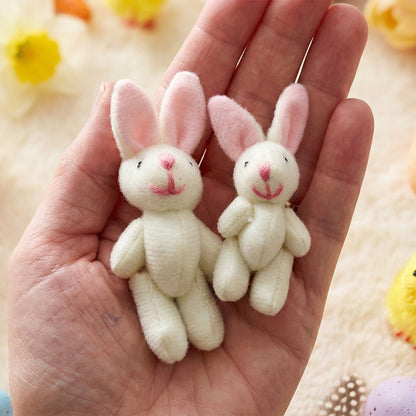 Bunny Easter Plush mummy and baby bunnies in Pocket Tin: role play sibling Gift, Easter gift