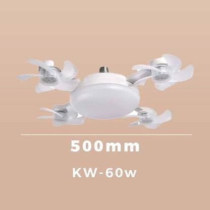 🌀New E27 Socket Ceiling Fan Light – 2‐in‐1 Silent LED Fan with Remote Control