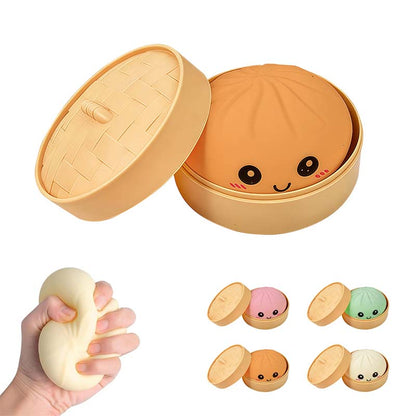 Ultra-rare Rainbow Smile Bun Squishy
