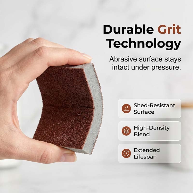 🧽 Emery Sponge Scrubber – Heavy-Duty Cleaning Made Effortless! 💪✨ Tough on grease and rust, gentle on your hands – the last scrubber you’ll ever need. 🔥🛠️