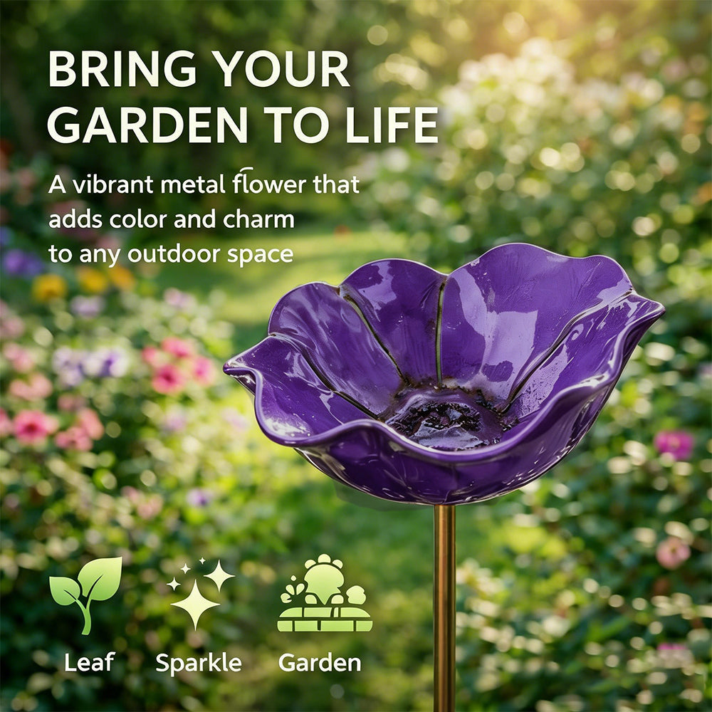 💖🎁2026 Mother's Day Gifts 49% Off--🎁Handmade Metal Flower Garden Stake🐦