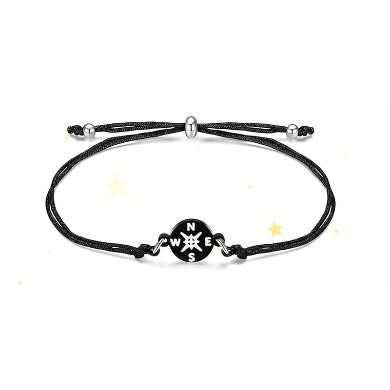 Graduation Compass Bracelet for Class of 2026 – Inspirational Gift for Her Him, High School College 8th Grade Graduate, Stainless Steel with Heartfelt Card & Graduation Cap Box