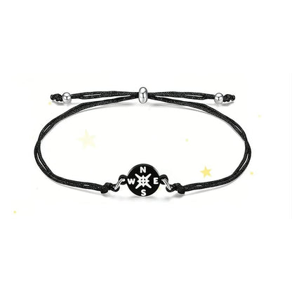 Graduation Compass Bracelet for Class of 2026 – Inspirational Gift for Her Him, High School College 8th Grade Graduate, Stainless Steel with Heartfelt Card & Graduation Cap Box