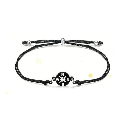 Graduation Compass Bracelet for Class of 2026 – Inspirational Gift for Her Him, High School College 8th Grade Graduate, Stainless Steel with Heartfelt Card & Graduation Cap Box
