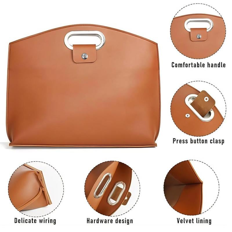 The 2-Piece Set:  Sophisticated Business Waterproof Leather Laptop & Tote Set