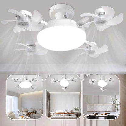 🌀New E27 Socket Ceiling Fan Light – 2‐in‐1 Silent LED Fan with Remote Control