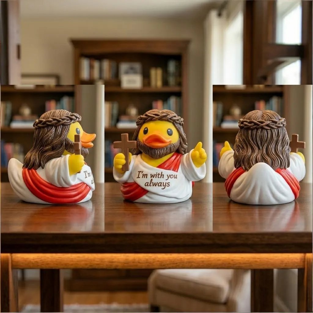 ✝️🦆Jesus Duck Figurine – A Heartwarming Reminder of Faith, Hope & God's Presence
