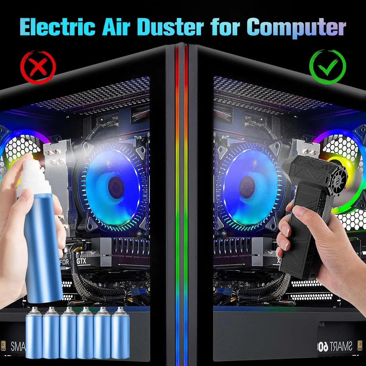 Cordless Electric Air Blower – Turbo Jet Fan, Rechargeable, Dust & Snow Cleaner