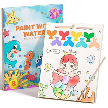 🎨Paint with Water Coloring Painting Sets🌱120 lb Recycled Paper - No Bleed Pages
