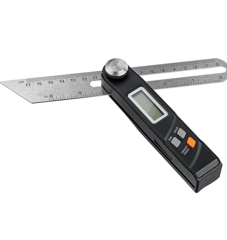 Stainless Steel 360 Degree Gauge Digital Protractor