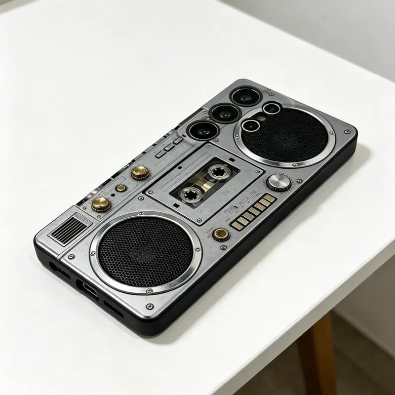 🔥Hot Sale 49% off🌟📼 Retro Cassette Player Pattern Silicone Phone Case Applicable to the Iphone