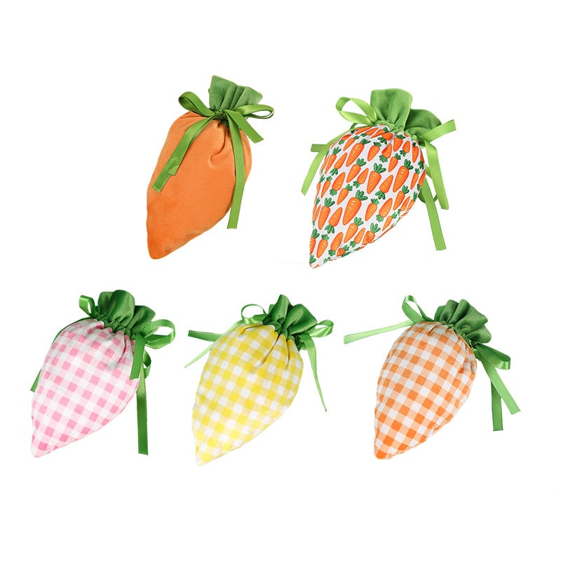 Easter Bunny Carrot Treat Bags – Festive Candy & Gift Party Favor Pouches