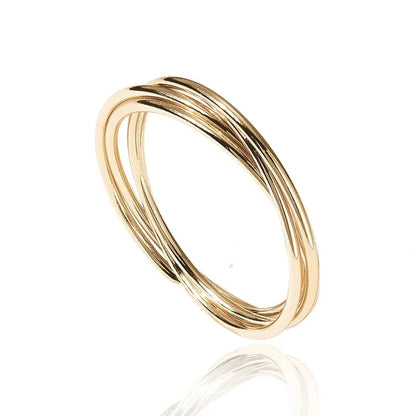 Interlocked Rolling Anxiety Fidget Ring | Spin Your Stress Away