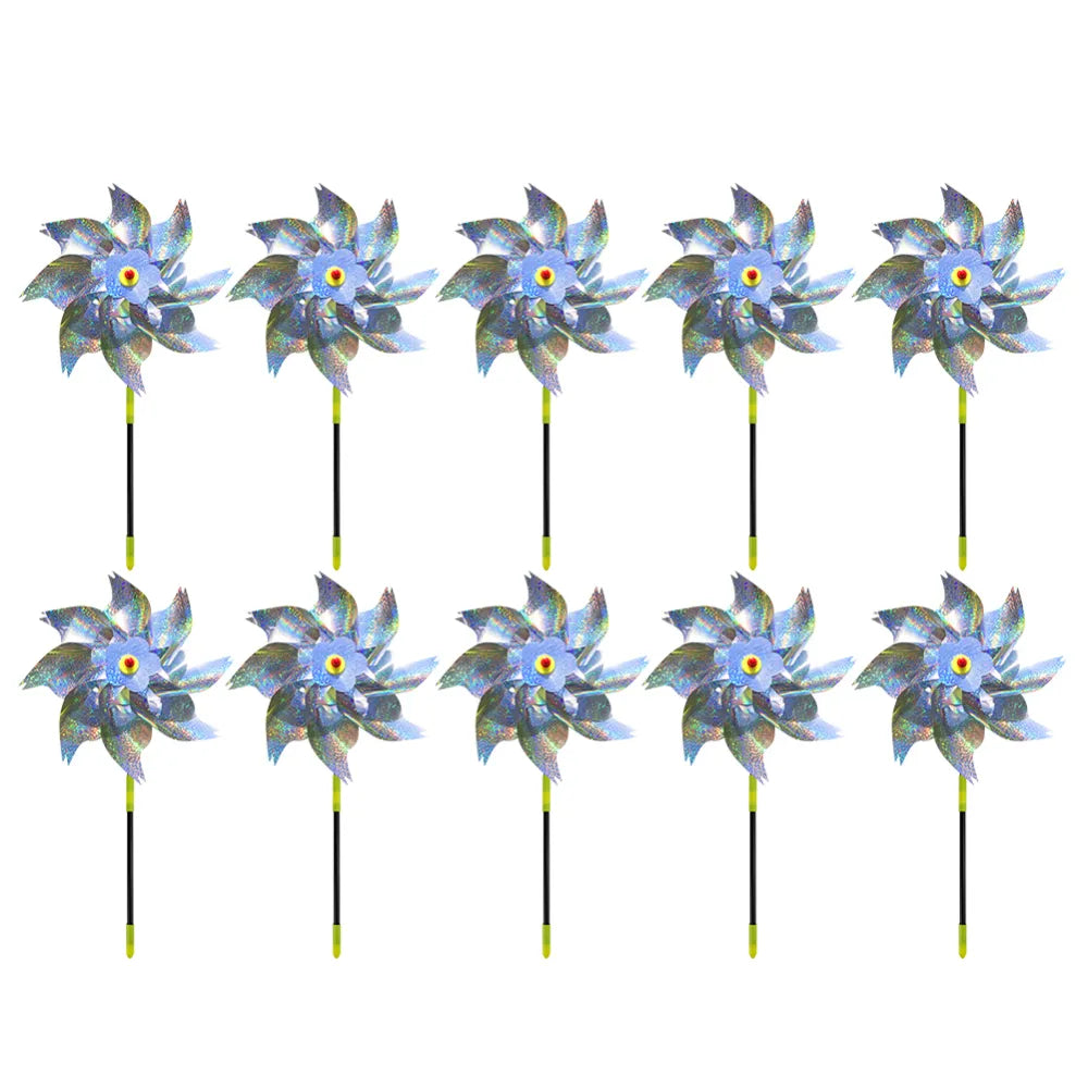 Reflective Bird-Repellent Windmill