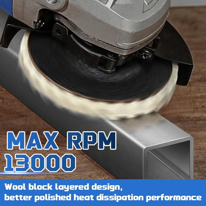 💥Industrial-Grade High-Density Compressed Wool Polishing Disc