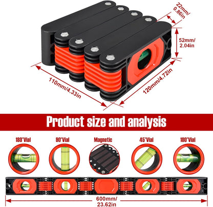 Folding Level Ruler Accurate Level Angle Finder Gauge Folding Extend