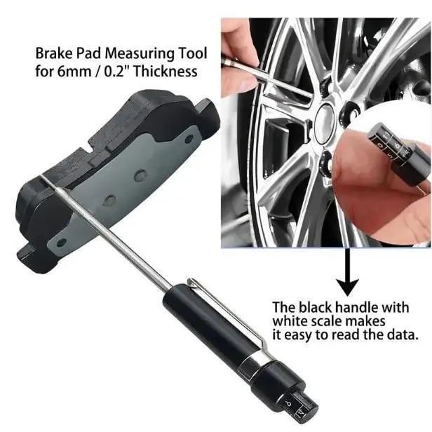 Brake Pad Thickness Gauge – Precise Measurement, Durable & Easy to Read 📏📦