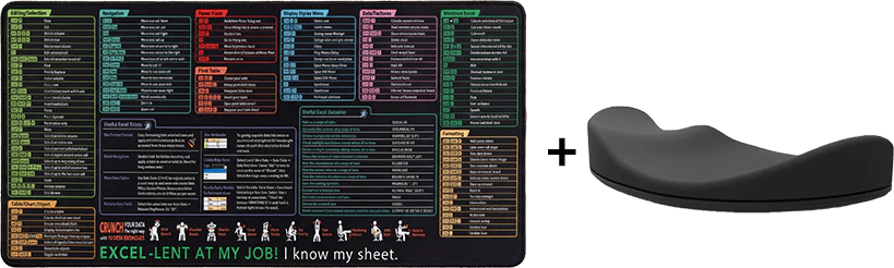 Stain-Resistant Anti-Slip Shortcut Desk Pad for Office