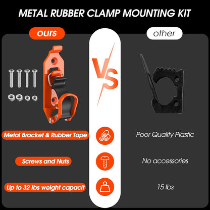 ⚡🛠️ Heavy Duty Metal Rubber Shovel Mount Kit