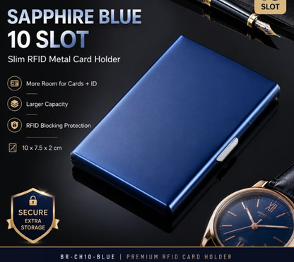 🔒RFID Blocking Metal Card Holder
