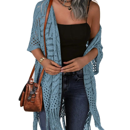 👗Womens Knit Cardigan Oversized Open Front Outwear New Spring  & Summer