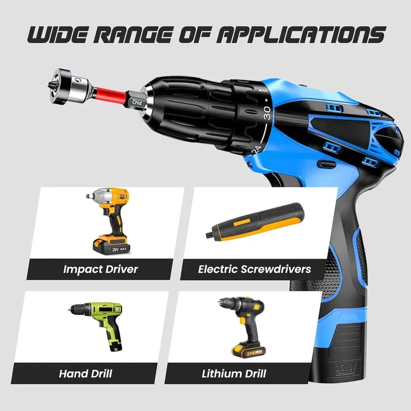 5 pcs Drywall Bit Attachment with Depth Stop