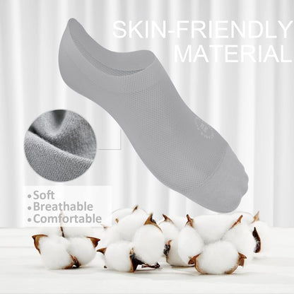 🔥 3-Pair Invisible Grip Socks Pack 🧦 – Breathable Low-Cut Anti-Slip Sweat-Absorbing Design