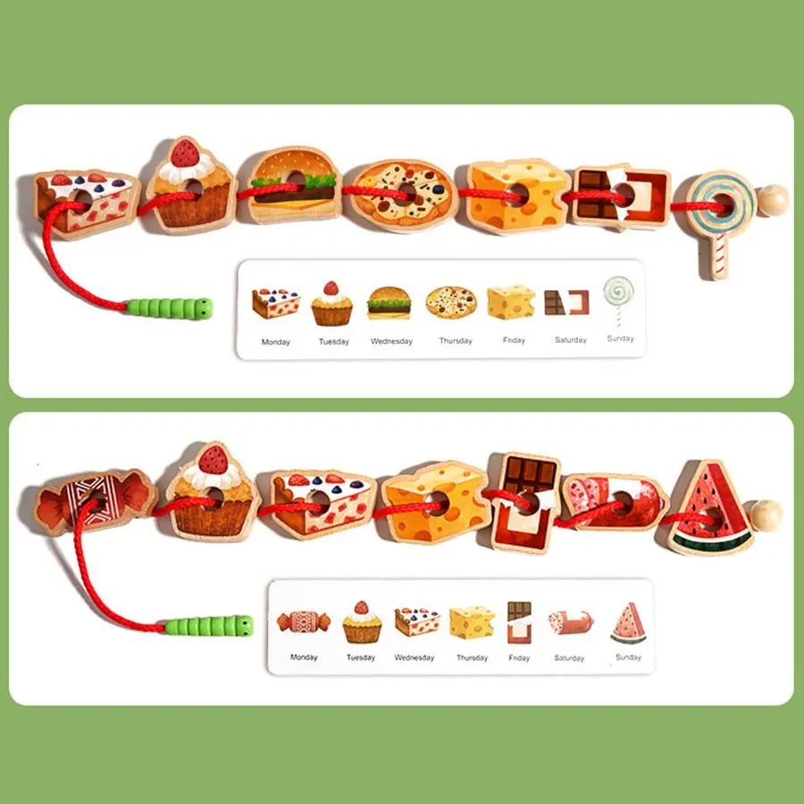 🧠 Wooden Caterpillar Lacing Game: The Montessori Focus & Logic Builder