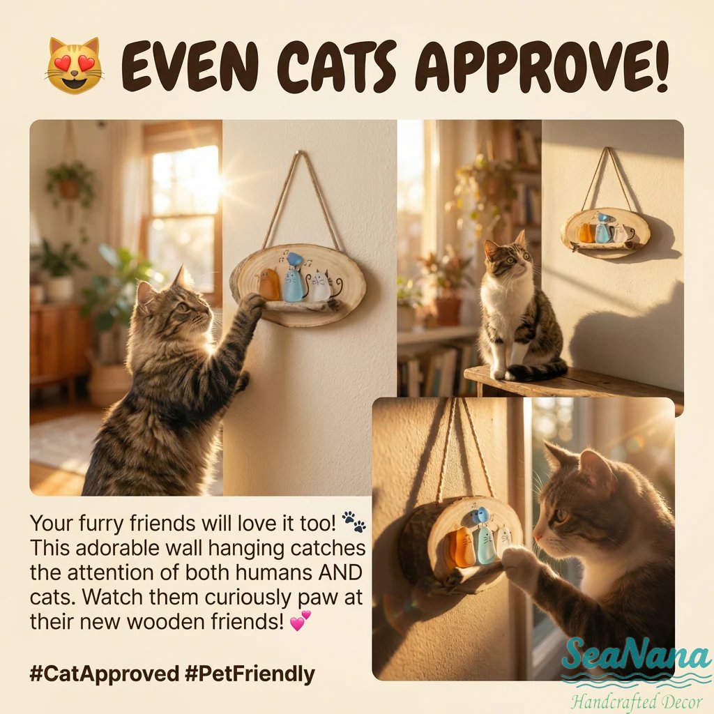 😻 Super Cute  Cat Wall Hanging 💕✨🐾
