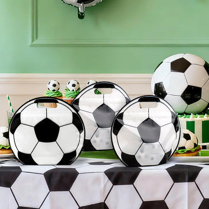 🎒⚽ Soccer Party Favor Bags with Handles – Football Treat Bags for Birthdays, Team Parties & World Cup Celebrations 🎉
