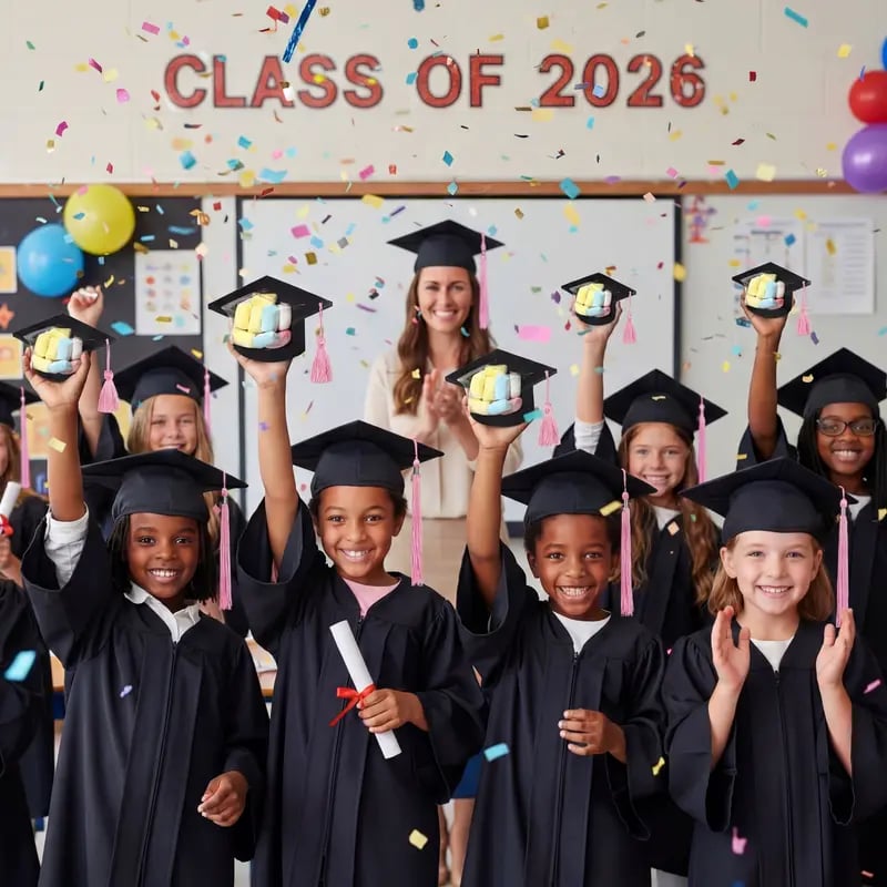 30-pack graduation cap candy cards, 2026 graduation candy dome greeting card gift with tassel chocolate box