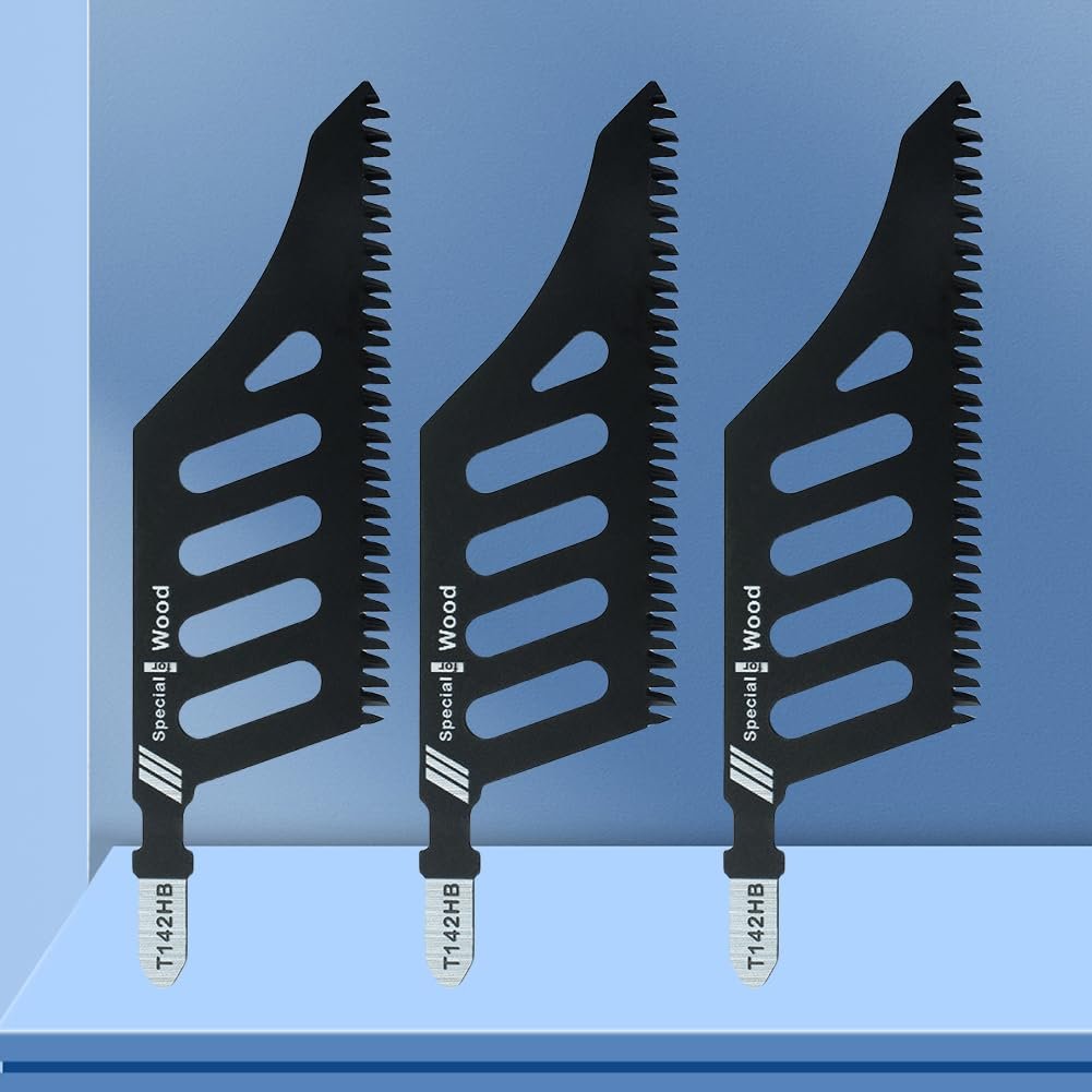 5pcs Flush Cutting Jigsaw Blade for Wood Plastic Metal