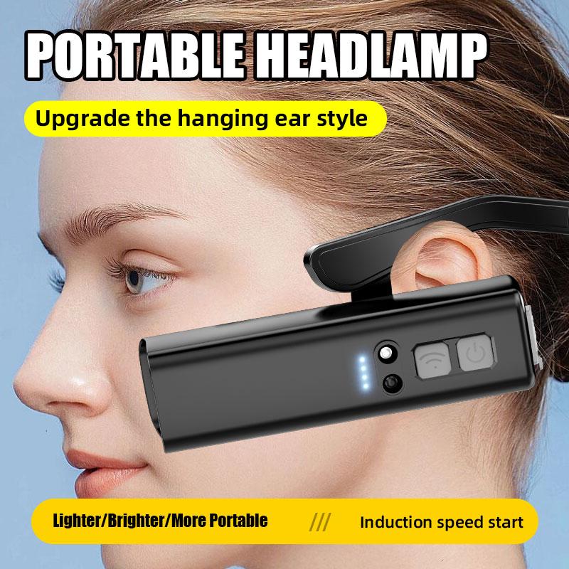Ear Worn Motion-Sensor LED Headlight