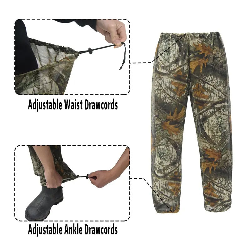 Camouflage Mosquito Hunting Suit – Breathable Bug Protection for Hunting & Outdoor Use