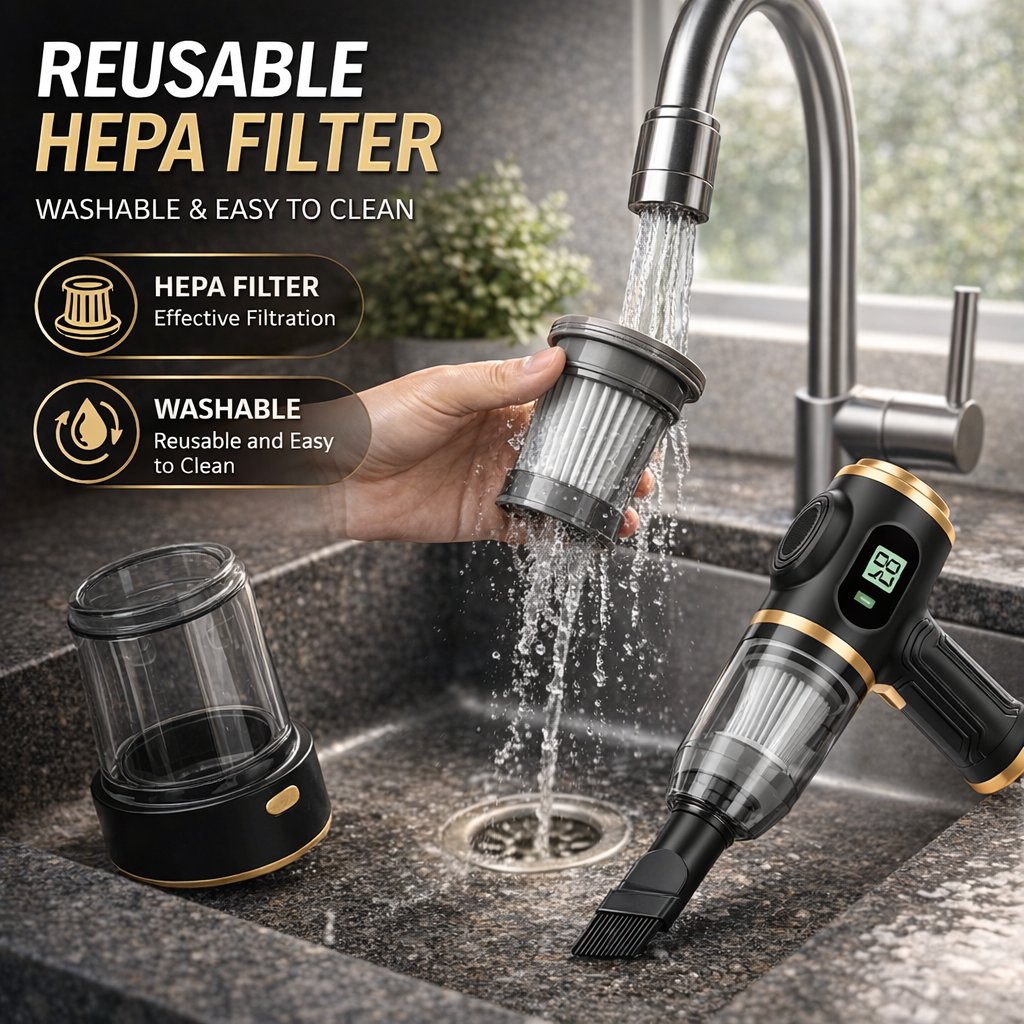 2-in-1 Handheld Vacuum & Air Duster