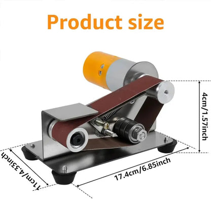 3-in-1 Mini Belt Sander Kit 🛠️ | 7-Speed Adjustable Desktop Polisher for Metal & Wood ✨