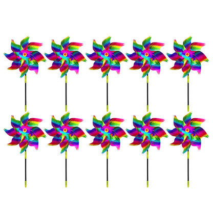 Reflective Bird-Repellent Windmill