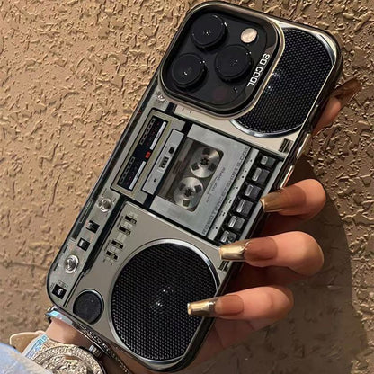 🔥Hot Sale 49% off🌟📼 Retro Cassette Player Pattern Silicone Phone Case Applicable to the Iphone