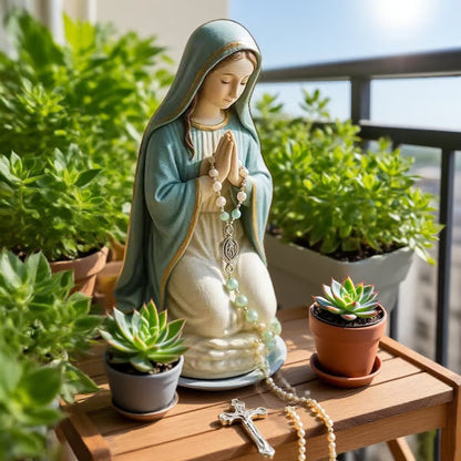 🙏Faith is priceless🙏Handcrafted Virgin Mary Rosary Holder🔥