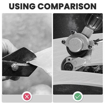 ⚡  NOW! ✨ Electric Drill Sheet Metal Cutter - 3-in-1 Tool for Steel, Aluminum & Copper with Laser-Guided Precision 🔧💥