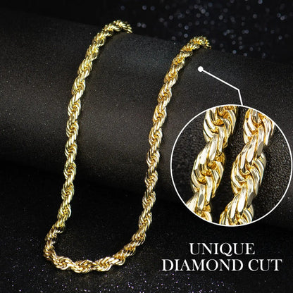 Brilliant Twisted Rope Necklace