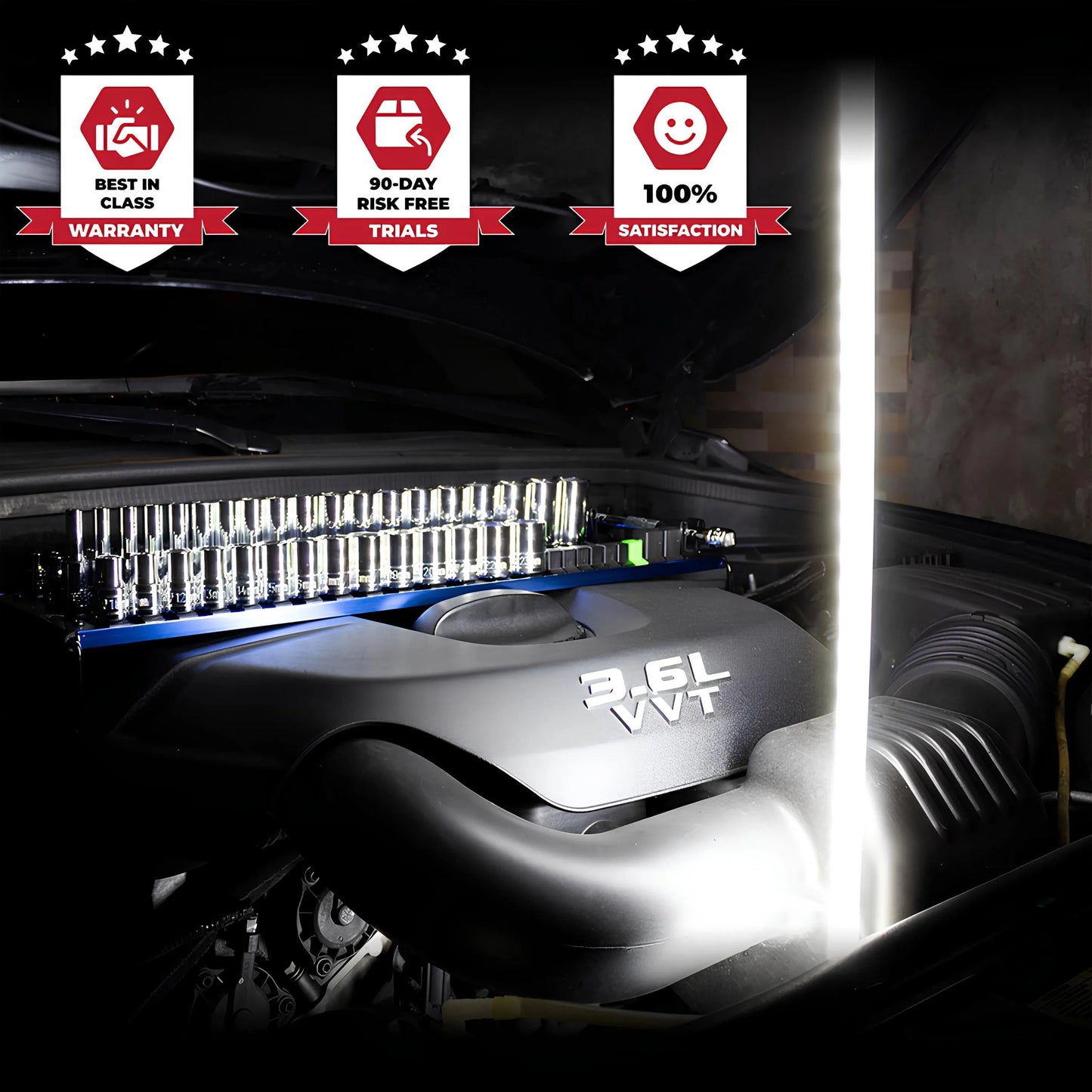 🔥Bendable Flexible LED Work Light💡: Your Professional Light for Narrow Spaces 🛠️