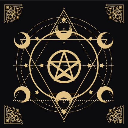 ✨ Witchy Cauldron Tarot Card Set – Rose Gold Accents, Complete Guide Book & Velvet Pouch 🎴📖